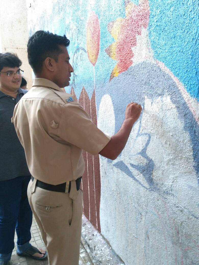 Art Work for the Police Station Beautification at Borivali